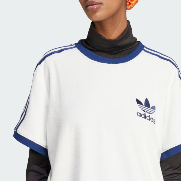 ★ adidas★ Terry 3S Tee White IT9842 WMNS) adidas Originals Terry 3-Stripes Asia Sizing 'White