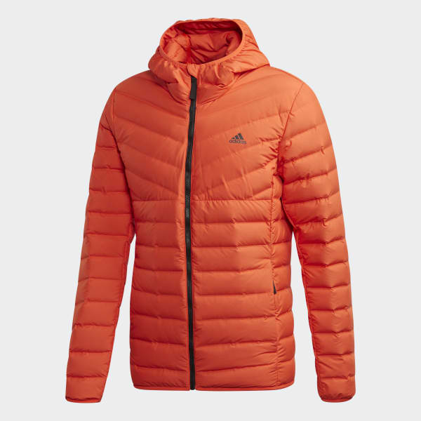 adidas Varilite Soft 3 Stripes Hooded Jacket Orange adidas Varilite Soft 3 Stripes Hooded Jacket Orange | adidas