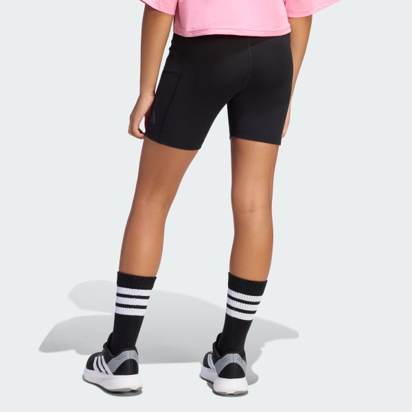 Black FUTURE ICONS BIKER SOFT TOUCH Tights