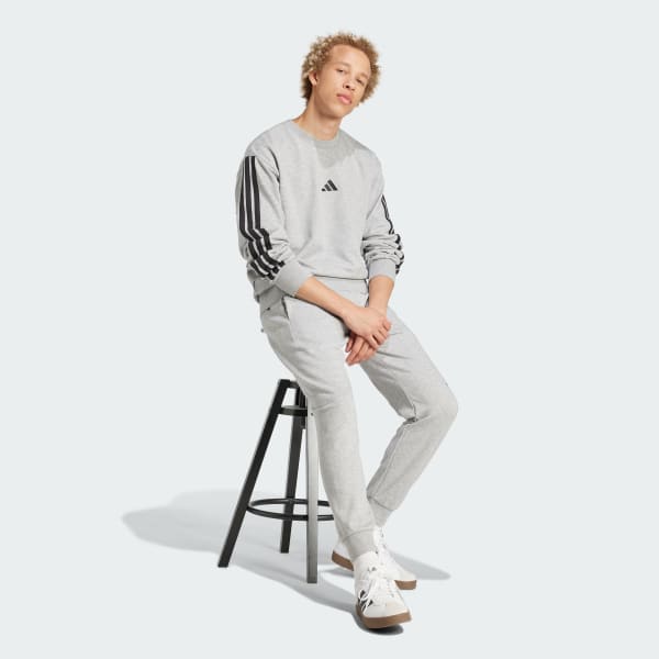 Gris Pantalón Essentials Logo Grande Felpa Francesa