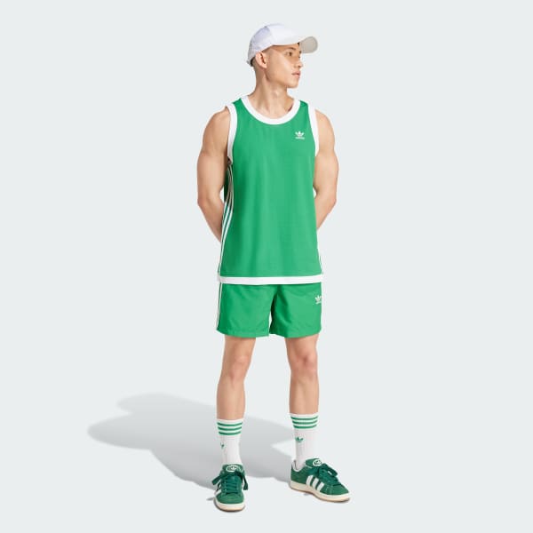 Zielony Originals Adicolor 3-Stripes Swim Shorts