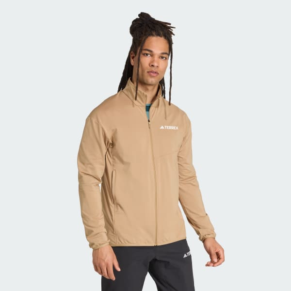 Brown Terrex Multi CLIMAWARM Full-Zip Tech Fleece Jacket