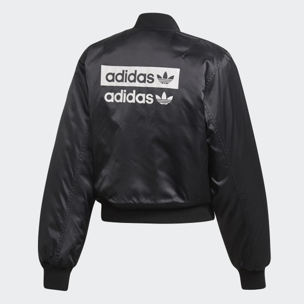 adidas black and white bomber jacket