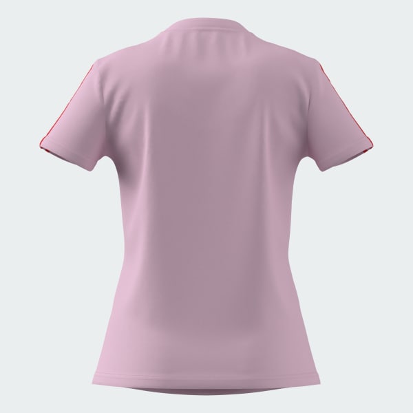 Pink Essentials Slim 3-Stripes Tee