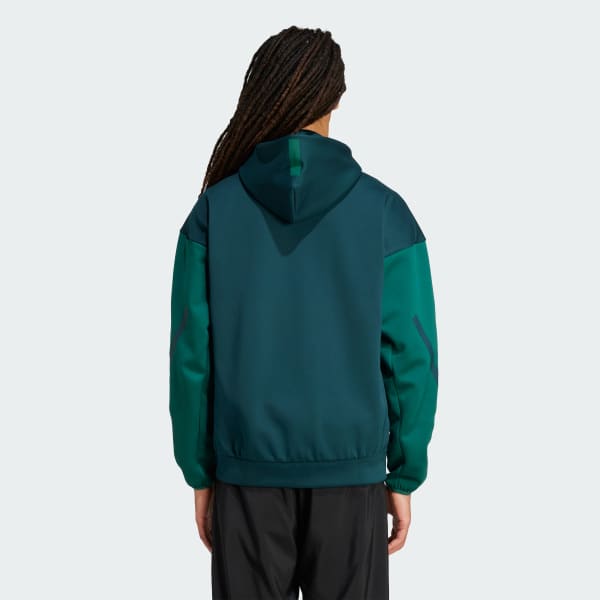 Verde Hoodie de cierre frontal adidas Z.N.E.