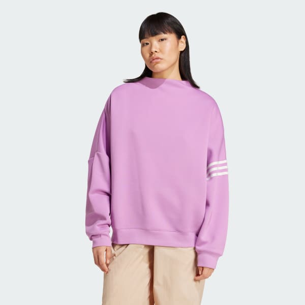Adidas purple crew neck top