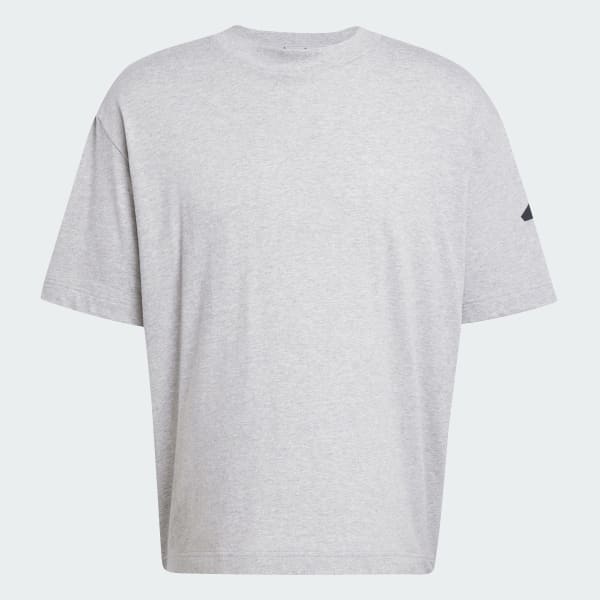 Grau Essentials Loose Fit 3 Bar Logo T-Shirt