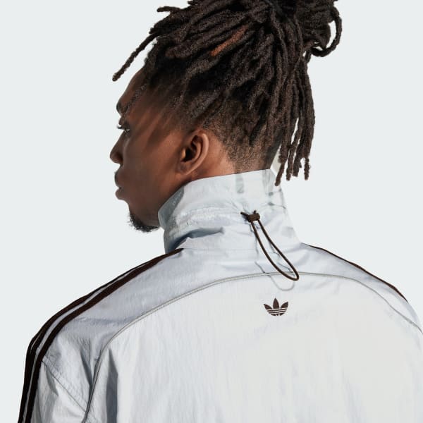 Adidas nylon track sales top