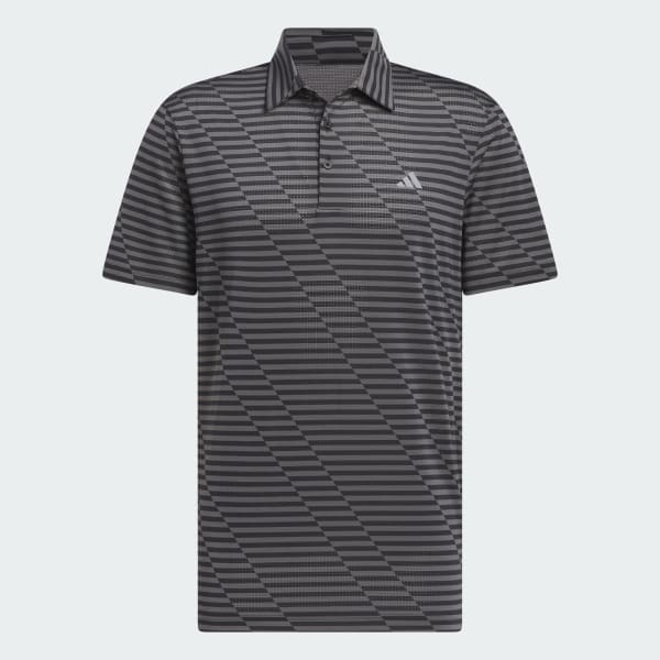 Negro Polo Ultimate365 Mesh Print