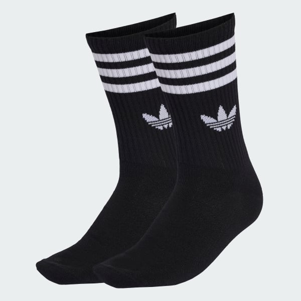 cerná PONOŽKY 3-STRIPES CREW – 10 PÁRŮ