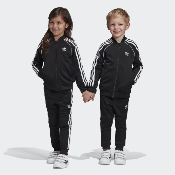 Childrens SST Tracksuit in Black 