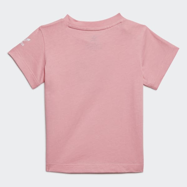 Rosa Remera  Adicolor Trifolio 3D (UNISEX)