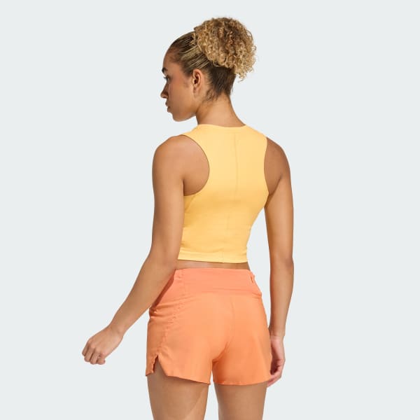 Naranja Playera corta sin mangas adi365 Iconic Running
