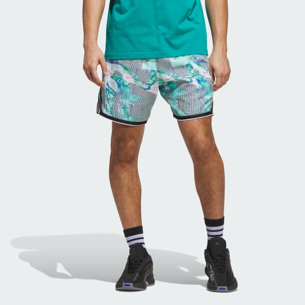 ホワイト adidas クレージー ライト AOP ショーツ