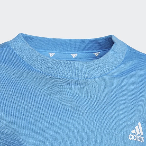 Azul Camiseta Essentials 3-Stripes DJ080