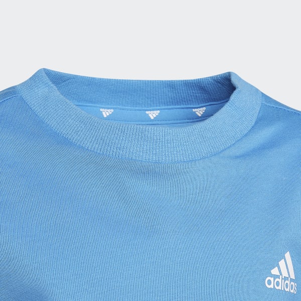 Blue Essentials 3-Stripes Tee