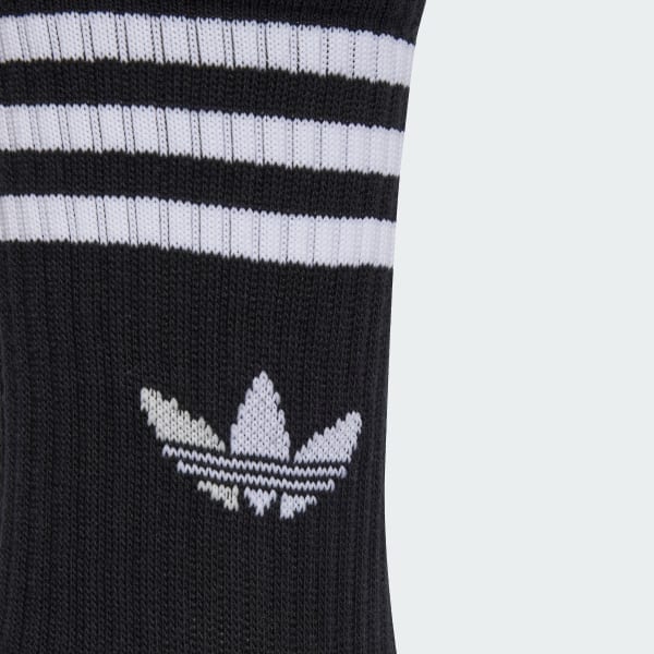 Noir Chaussettes 3 bandes (6 paires)