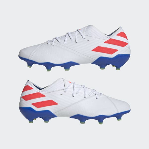 adidas Nemeziz Messi 19.1 Firm Ground Boots White adidas New Zealand