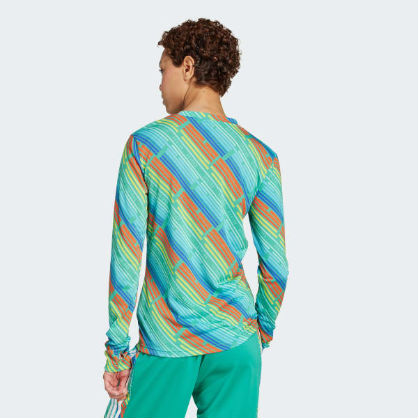 Green Emerging Harmony Long Sleeve Jersey Shirt