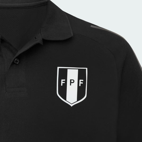 Negro Polo con cuello Selección Peruana 2024 Niños