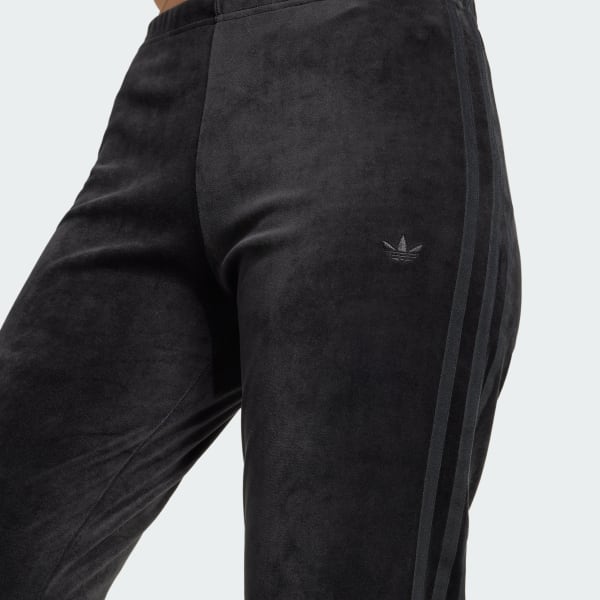 Pants con Pierna Acampanada de Terciopelo Arrugado