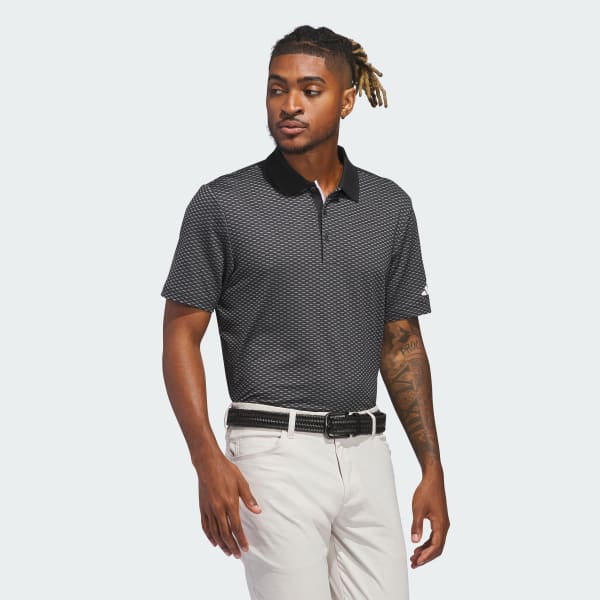 Negro Playera polo texturizada Beyond
