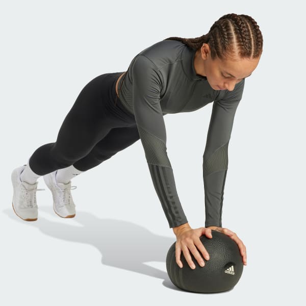 Grijs Hyperglam Rib Zip Thru Cover-Up