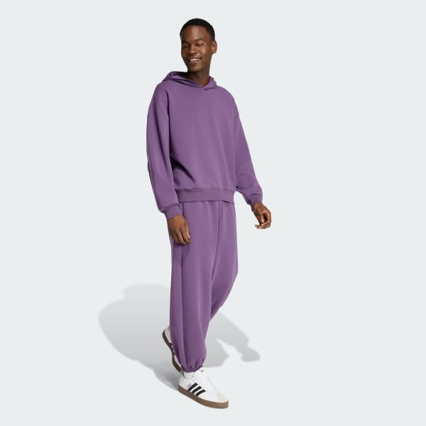 adidas SOFT LUX HOODIE - Purple | Free Shipping with adiClub