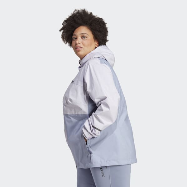 Violet Veste de pluie 2,5 couches Terrex Multi RAIN.RDY (Grandes tailles)