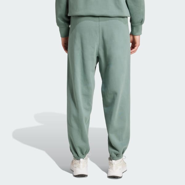 vert Pantalon ample en molleton lavé ALL SZN