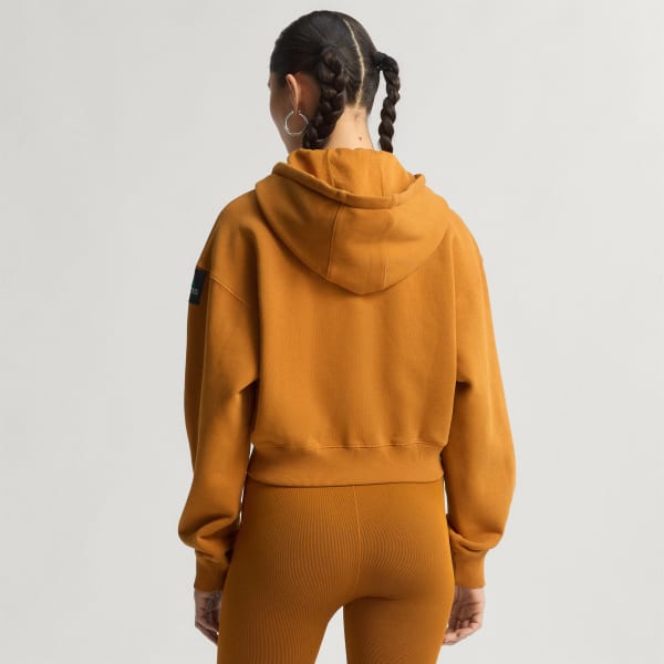 Brown adidas Equipment Cropped Hoodie