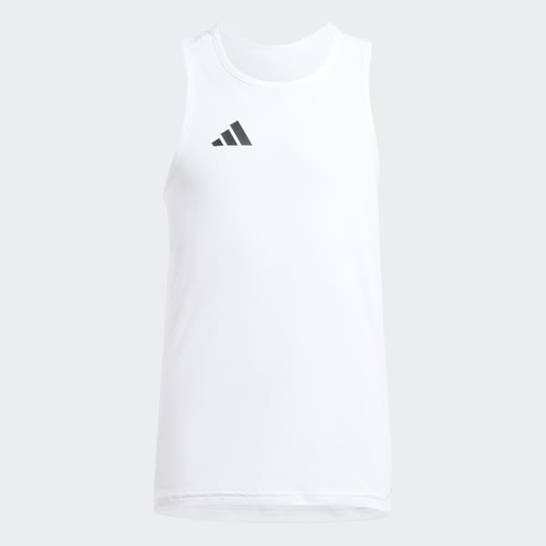 White Team Singlet Kids