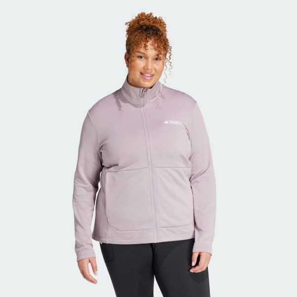 adidas Terrex Multi Light Fleece Full-Zip Jacket (Plus Size) - Purple |  adidas Canada