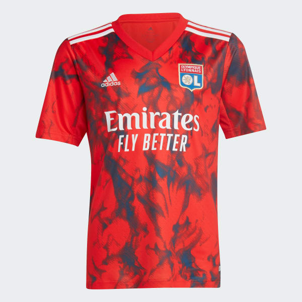 Rosso Maglia Away 22/23 Olympique Lyonnais