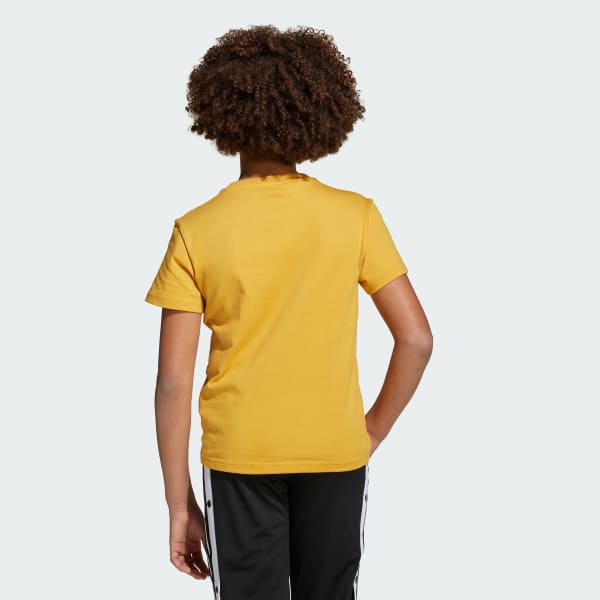 Amarelo T-shirt Trefoil Adicolor – Criança