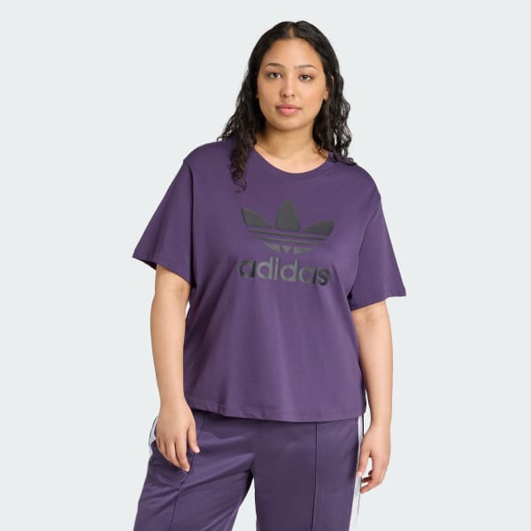 Adicolor Trefoil Boxy Tee (Plus Size)