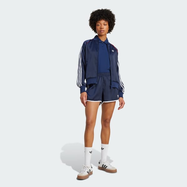 Blue SST Adicolor Short Sleeve Polo