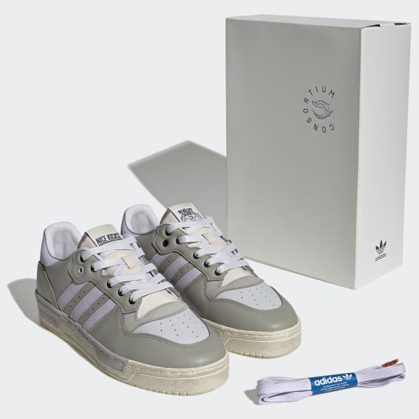 adidas Rivalry Low Nice Kicks Shoes - Grey | adidas Singapore