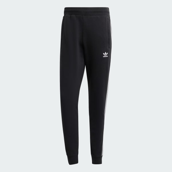 Schwarz Adicolor 3-Streifen Hose