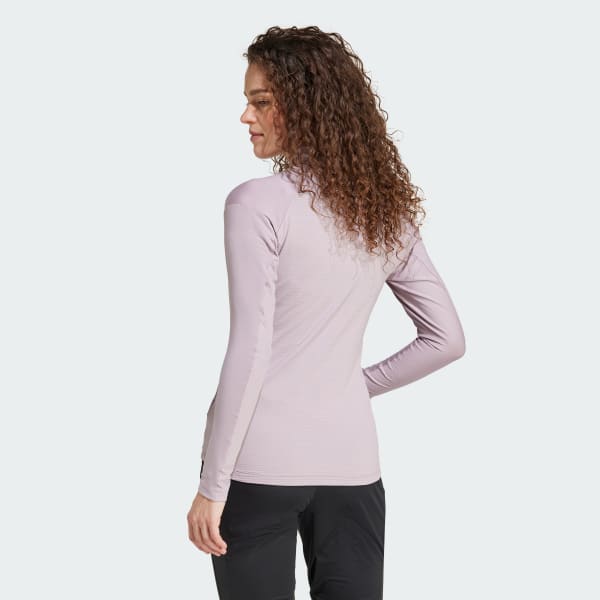 fialová Tričko Terrex Xperior Long Sleeve