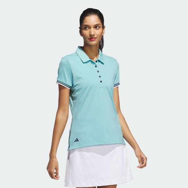 adidas Ultimate365 Short Sleeve Polo Shirt - Turquoise