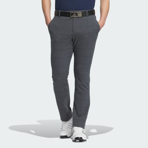【新品】adidas ゴルフ ロングパンツ チェック柄 グレー 88 ADIDAS GOLF アディダスゴルフ 2024年モデル ストレッチパンツ