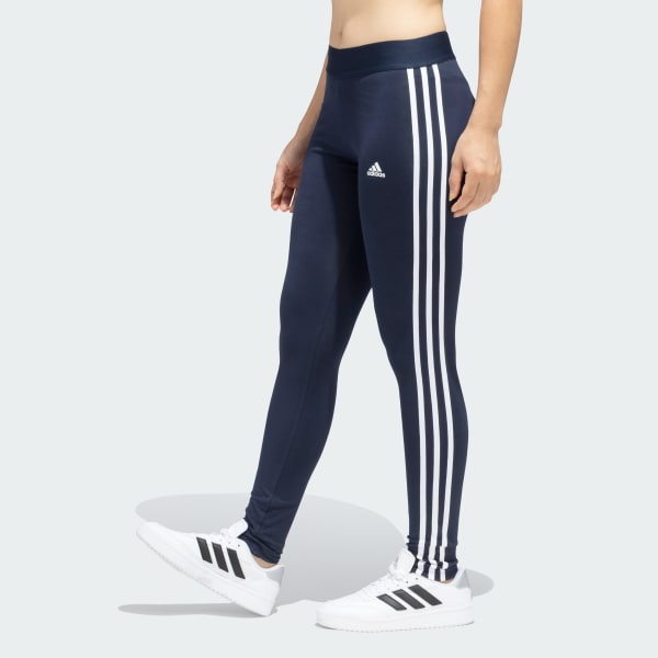 Blue 3 Stripes Leggings