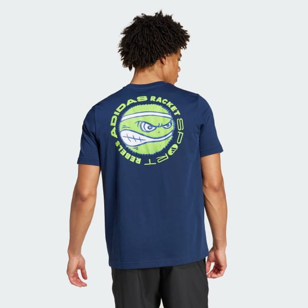 Azul T-shirt Racket Sport Rebels