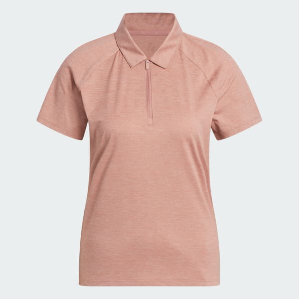 adidas Ultimate365 Heathered Twistknit Polo Shirt - Pink