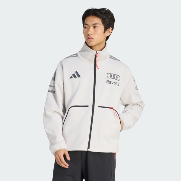 White AUDI FORMULA ONE TEAM ENGINEERS & MARKETING TRACK TOP MEN