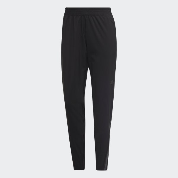 Czerń Run Icons 3-Stripes Wind Running Pants