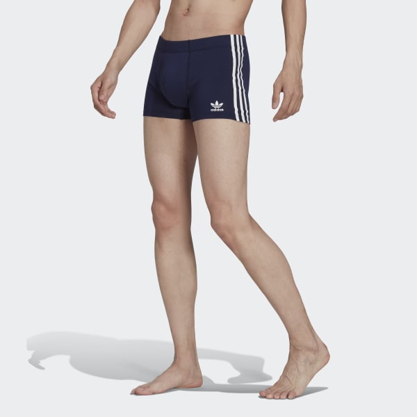 modrá Boxerky Comfort Flex Cotton 3-Stripes HPN17