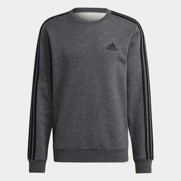 Grey Essentials Fleece 3-Stripes Sweatshirt 31305