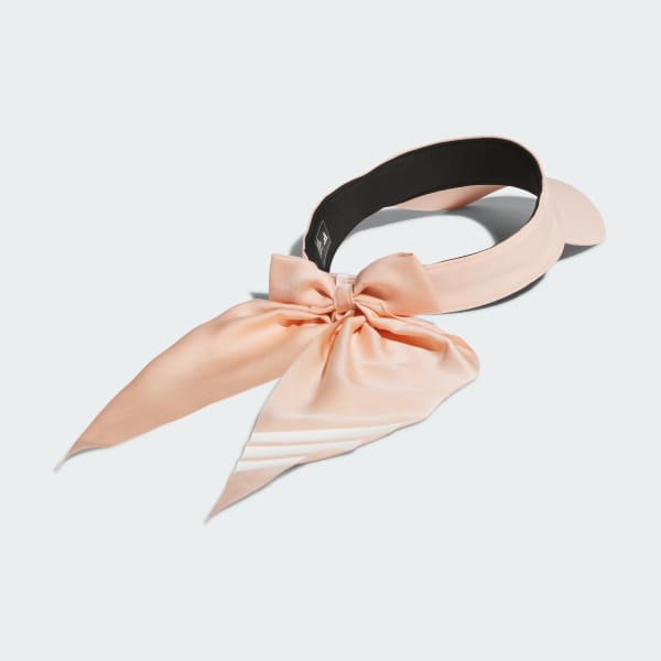 ピンク 【ゴルフ】リボンバイザー